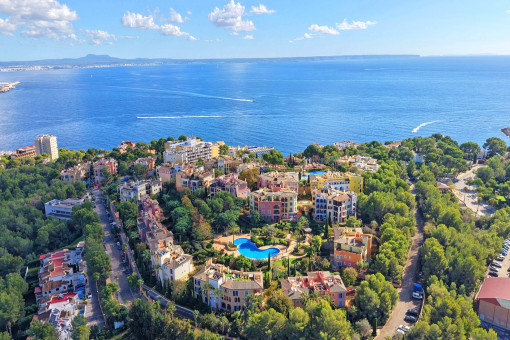 Stylish penthouse with private rooftop terrace in Sa Vinya, Bendinat - for seasonal rent