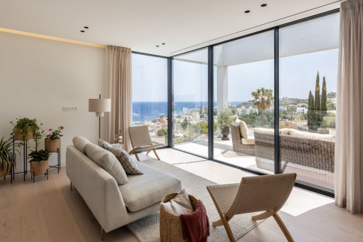 Newly-construction duplex penthouse with private roof terrace, pool and fantastic sea views in San Augustin
