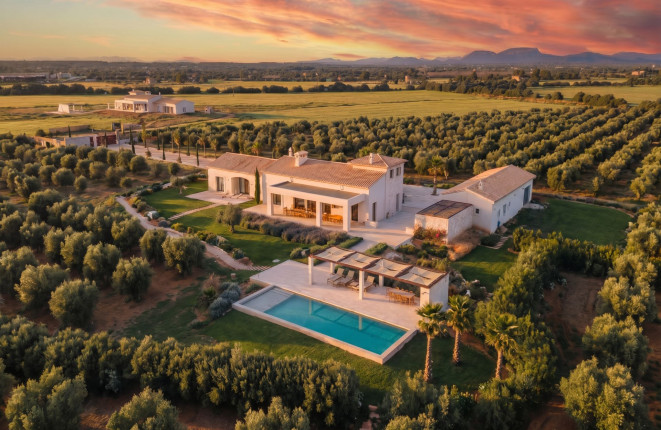 Rural luxury finca with pool and olive...