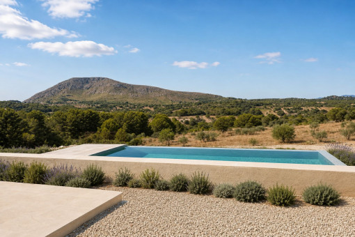 Modern Finca with Pool, Privacy and Panoramic Views near Artà
